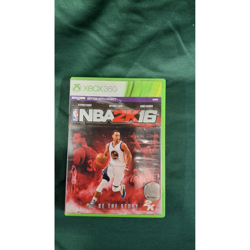 NBA 2K16 Microsoft Xbox 360 Basketball Video Game Complete Case Disc (b7)